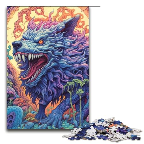 1000-teiliges Puzzle, Lernspiele, Wolf-Monster-Puzzles für Erwachsene, Holzpuzzle für Familienspaß und Spieleabend, 1000 PCS 1000-teiliges Puzzle, Lernspiele, Wolf-Monster-Puzzles für Erwachsene, Holzpuzzle für Familienspaß und Spieleabend, 1000 PCS von ouynngjing