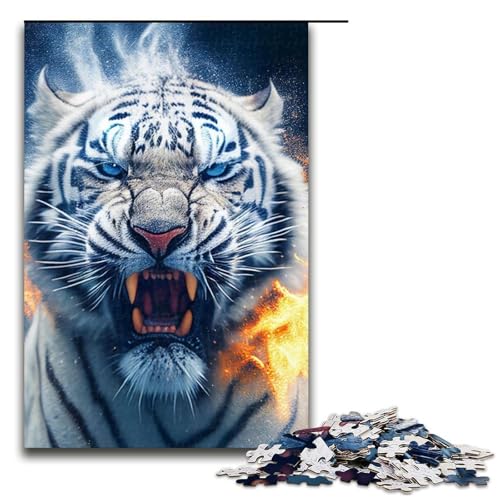 1000-teiliges Puzzle, Lernspiele, die besten wildesten Tiger-Puzzles für Erwachsene, Holzpuzzle für Familienspaß und Spieleabend, 1000 Teile 1000-teiliges Puzzle, Lernspiele, die besten wildesten Tiger-Puzzles für Erwachsene, Holzpuzzle für Familienspaß und Spieleabend, 1000 Teile von ouynngjing