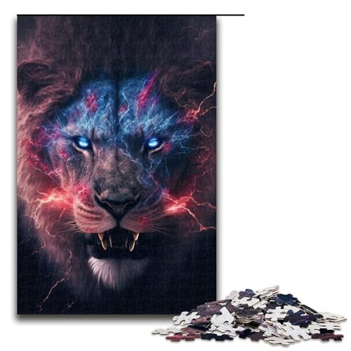 1000-teiliges Puzzle, Löwe, Holzpuzzle für Erwachsene und Kinder, pädagogisches Spielzeug zum Stressabbau, Puzzle 1000 Teile 1000-teiliges Puzzle, Löwe, Holzpuzzle für Erwachsene und Kinder, pädagogisches Spielzeug zum Stressabbau, Puzzle 1000 Teile von ouynngjing