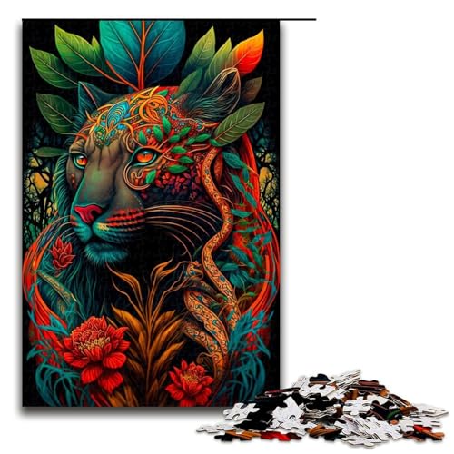 1000-teiliges Puzzle, bunter Spatz, Puzzle für Erwachsene, Holzpuzzle, anspruchsvolles Spiel, 1000 Teile von ouynngjing
