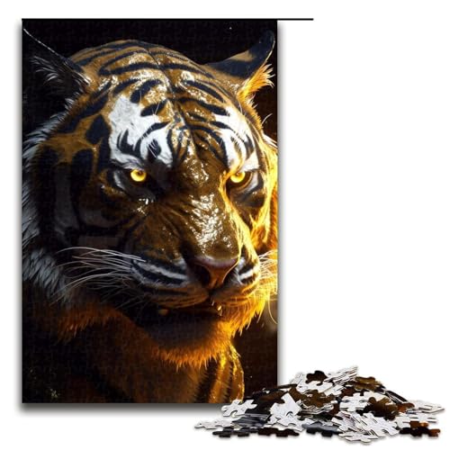 1000-teiliges Puzzle, goldgestreifte Tiger, Puzzle für Erwachsene, Holzpuzzle, Familienspiel, 1000 Teile 1000-teiliges Puzzle, goldgestreifte Tiger, Puzzle für Erwachsene, Holzpuzzle, Familienspiel, 1000 Teile von ouynngjing