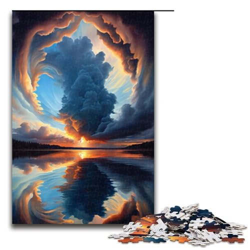 1000-teiliges Puzzle, schöner Wolf, Puzzle für Erwachsene, Holzpuzzle, anspruchsvolles Spiel, 1000 Teile von ouynngjing