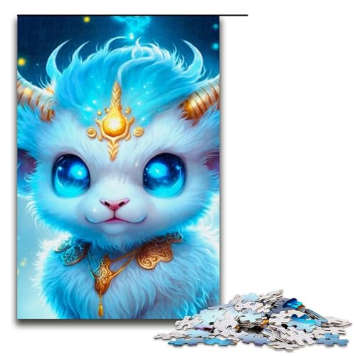 1000-teiliges Puzzle, süßes Drachenbaby, Holzpuzzle, Lernspiele, Heimdekoration, 1000 Teile von ouynngjing