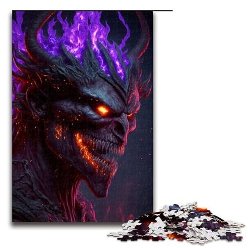 1000-teiliges Puzzle „Abyss Demon“ für Erwachsene, Holzpuzzle, anspruchsvolles Spiel, 1000 Teile von ouynngjing