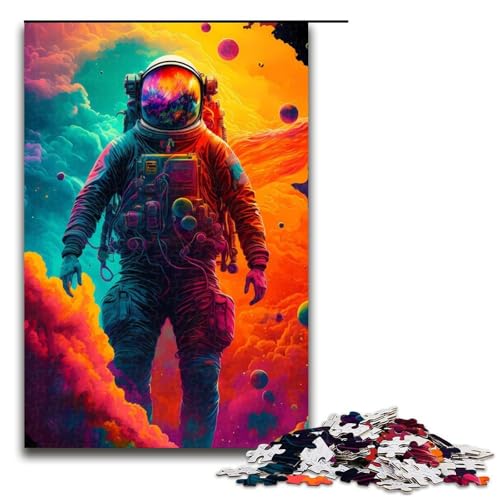 1000-teiliges Puzzle „Astronaut im bunten Himmel“ für Erwachsene und Kinder, Holzpuzzle, pädagogisches Spielzeug zum Stressabbau, Puzzle, 1000 Teile 1000-teiliges Puzzle „Astronaut im bunten Himmel“ für Erwachsene und Kinder, Holzpuzzle, pädagogisches Spielzeug zum Stressabbau, Puzzle, 1000 Teile von ouynngjing