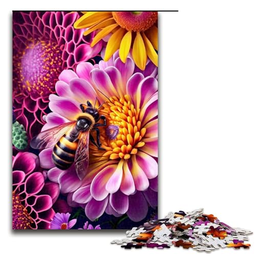 1000-teiliges Puzzle „Biene auf Einer Blüte“ für Erwachsene, Holzpuzzle, anspruchsvolles Spiel, 1000 Teile 1000-teiliges Puzzle „Biene auf Einer Blüte“ für Erwachsene, Holzpuzzle, anspruchsvolles Spiel, 1000 Teile von ouynngjing