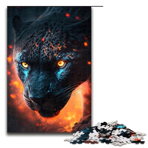 1000-teiliges Puzzle „Black Panther im Feuer“ für Erwachsene und Kinder, Holzpuzzle, pädagogisches Spielzeug zum Stressabbau, Puzzle 1000 Teile 1000-teiliges Puzzle „Black Panther im Feuer“ für Erwachsene und Kinder, Holzpuzzle, pädagogisches Spielzeug zum Stressabbau, Puzzle 1000 Teile von ouynngjing