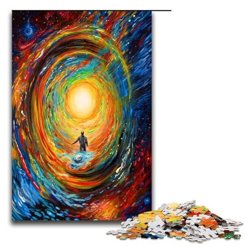 1000 teiliges Puzzle „Blick in die Unendlichkeit“ für Erwachsene und Kinder Holzpuzzle pädagogisches Spielzeug zum Stressabbau Puzzle 1000 Teile (75 x 50 cm) von ouynngjing