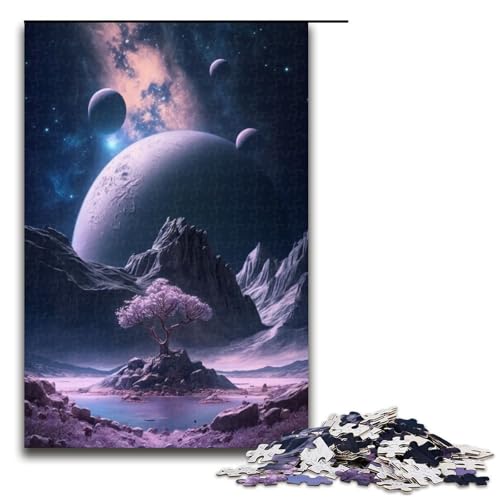 1000 teiliges Puzzle „Celestial Grove“ für Erwachsene Holzpuzzle Familienspiele 1000 Teile (75 x 50 cm) von ouynngjing