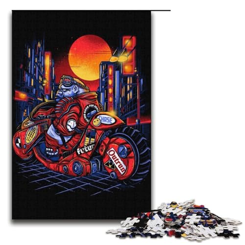 1000 teiliges Puzzle „Chasing Midnight“ für Erwachsene und Kinder Holzpuzzle pädagogisches Spielzeug zum Stressabbau Puzzle 1000 Teile (38 x 26 cm) von ouynngjing