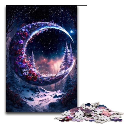 1000-teiliges Puzzle „Cosmic Mushroom“ für Erwachsene, Holzpuzzle, anspruchsvolles Spiel, 1000 Teile von ouynngjing
