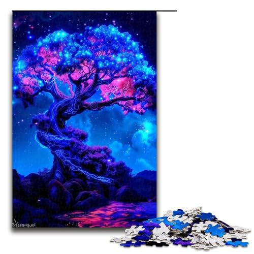 1000-teiliges Puzzle „Der Baum des Lebens“ für Erwachsene, Holzpuzzle, anspruchsvolles Spiel, 1000 Teile von ouynngjing