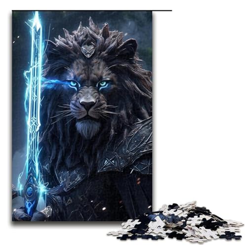1000-teiliges Puzzle „Der Kriegerlöwe“ aus Holz, Lernspiele, Heimdekoration, 1000 Teile 1000-teiliges Puzzle „Der Kriegerlöwe“ aus Holz, Lernspiele, Heimdekoration, 1000 Teile von ouynngjing
