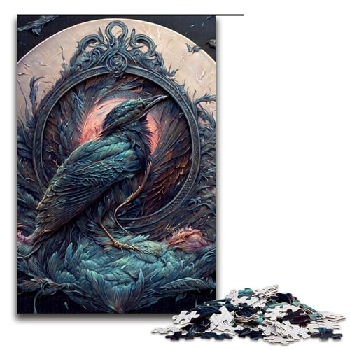 1000-teiliges Puzzle „EIN Fantasie-Roter Rabe“ für Erwachsene, Holzpuzzle, anspruchsvolles Spiel, 1000 Teile 1000-teiliges Puzzle „EIN Fantasie-Roter Rabe“ für Erwachsene, Holzpuzzle, anspruchsvolles Spiel, 1000 Teile von ouynngjing
