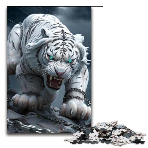 1000-teiliges Puzzle „Fierce Tiger“ aus Holz, Lernspiele, Heimdekoration, 1000 Teile 1000-teiliges Puzzle „Fierce Tiger“ aus Holz, Lernspiele, Heimdekoration, 1000 Teile von ouynngjing