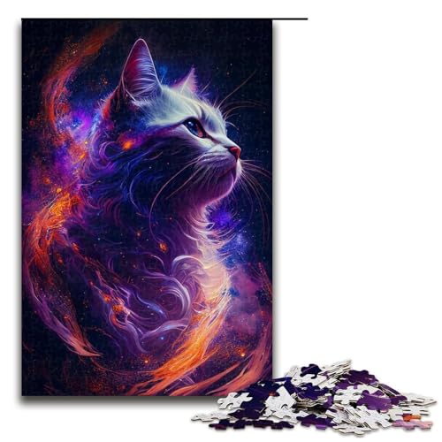 1000-teiliges Puzzle „Galaktische Katze“ aus Holz, Lernspiele, Heimdekoration, 1000 Teile 1000-teiliges Puzzle „Galaktische Katze“ aus Holz, Lernspiele, Heimdekoration, 1000 Teile von ouynngjing
