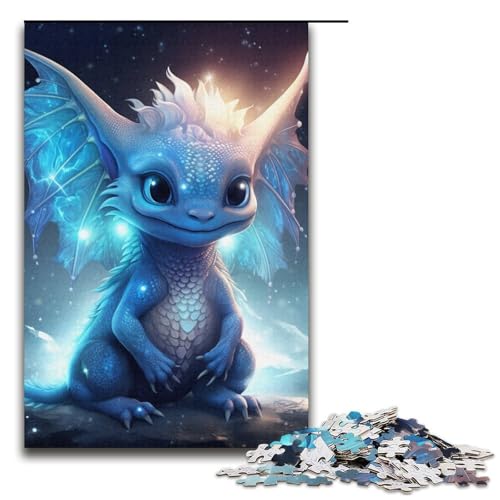 1000 teiliges Puzzle „Galaxie Drachenbaby“ für Erwachsene Holzpuzzle anspruchsvolles Spiel 1000 Teile (38 x 26 cm) von ouynngjing