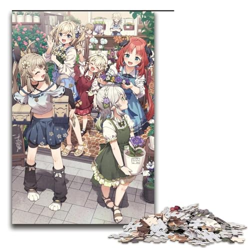 1000-teiliges Puzzle „Genshin Impact“ aus Holz, Lernspiele, Heimdekoration, 1000 Teile von ouynngjing