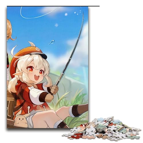 1000-teiliges Puzzle „Genshin Impact“ aus Holz, Lernspiele, Heimdekoration, 1000 Teile von ouynngjing
