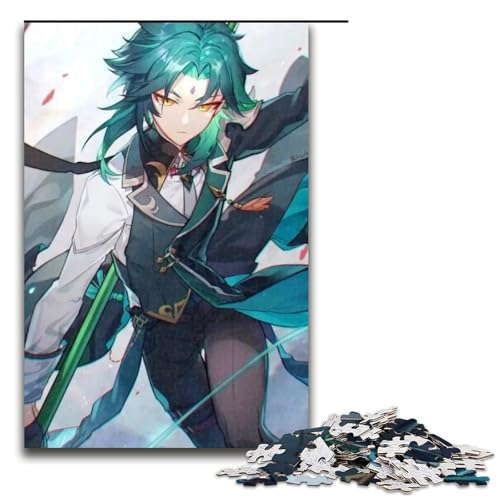 1000-teiliges Puzzle „Genshin Impact“ für Erwachsene, Holzpuzzle, anspruchsvolles Spiel, 1000 Teile von ouynngjing