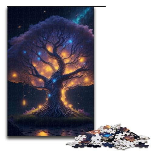 1000-teiliges Puzzle „Magischer Baum“ für Erwachsene, Holzpuzzle, anspruchsvolles Spiel, 1000 Teile von ouynngjing