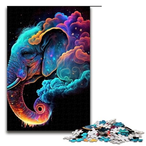 1000-teiliges Puzzle „Magischer Elefant“ aus Holz, Lernspiele, Heimdekoration, 1000 Teile 1000-teiliges Puzzle „Magischer Elefant“ aus Holz, Lernspiele, Heimdekoration, 1000 Teile von ouynngjing