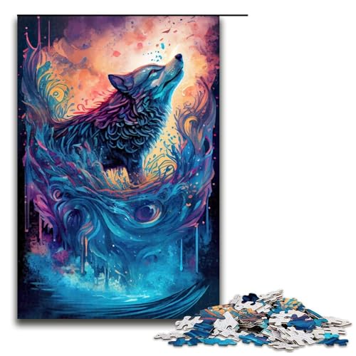1000-teiliges Puzzle „Magischer Wolf“ Puzzle für Erwachsene, Holzpuzzle, Familienspiel, 1000 Teile 1000-teiliges Puzzle „Magischer Wolf“ Puzzle für Erwachsene, Holzpuzzle, Familienspiel, 1000 Teile von ouynngjing
