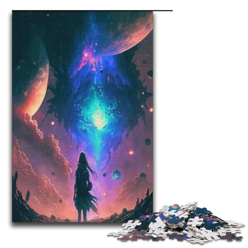 1000 teiliges Puzzle „Magisches Universum“ für Erwachsene Holzpuzzle anspruchsvolles Spiel 1000 Teile (38 x 26 cm) von ouynngjing