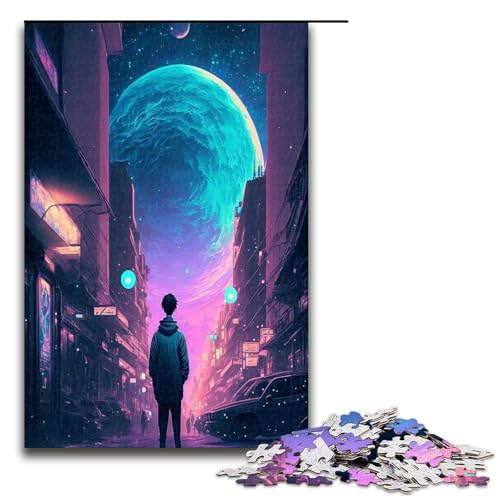 1000 teiliges Puzzle „Magisches Universum“ für Erwachsene und Kinder Holzpuzzle pädagogisches Spielzeug zum Stressabbau Puzzle 1000 Teile (75 x 50 cm) von ouynngjing