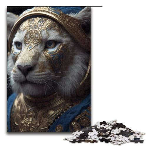 1000-teiliges Puzzle „Majestät der Löwen“ für Erwachsene, Holzpuzzle, anspruchsvolles Spiel, 1000 Teile von ouynngjing