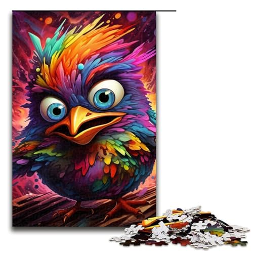 1000-teiliges Puzzle „Psychedelic Chick“ aus Holz, Lernspiele, Heimdekoration, 1000 Teile 1000-teiliges Puzzle „Psychedelic Chick“ aus Holz, Lernspiele, Heimdekoration, 1000 Teile von ouynngjing