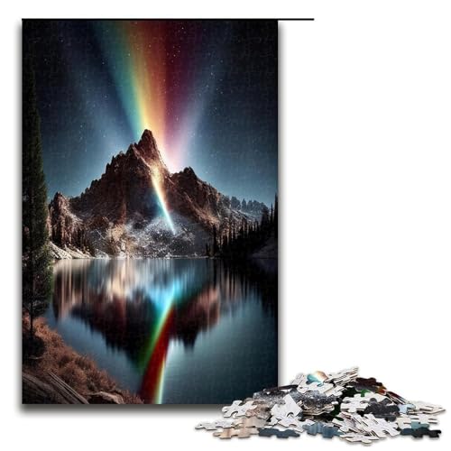 1000 teiliges Puzzle „Schneeberg“ buntes Puzzle für Erwachsene Holzpuzzle anspruchsvolles Spiel 1000 Teile (75 x 50 cm) von ouynngjing