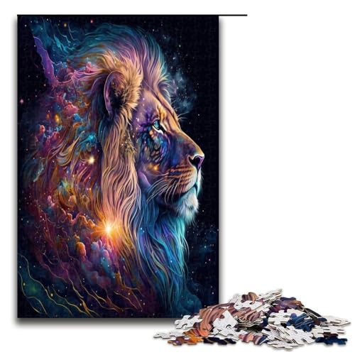 1000 teiliges Puzzle „Star Lion“ für Erwachsene Holzpuzzle anspruchsvolles Spiel 1000 Teile (75 x 50 cm) von ouynngjing