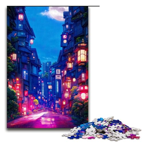 1000-teiliges Puzzle „Streets of Neon“ für Erwachsene und Kinder, Holzpuzzle, pädagogisches Spielzeug zum Stressabbau, Puzzle 1000 Teile 1000-teiliges Puzzle „Streets of Neon“ für Erwachsene und Kinder, Holzpuzzle, pädagogisches Spielzeug zum Stressabbau, Puzzle 1000 Teile von ouynngjing