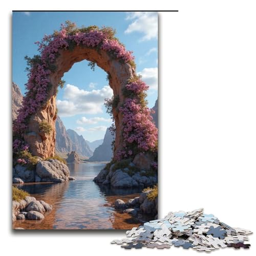 1000-teiliges Puzzle Arch of Wonderland Holzpuzzle Lernspiele Heimdekoration 1000 Teile (75 x 50 cm) von ouynngjing
