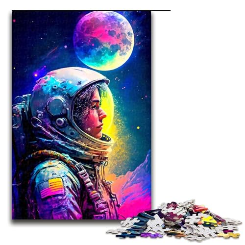 1000-teiliges Puzzle Astronaut Colorful3Jigsaw für Erwachsene und Kinder, Holzpuzzle, pädagogisches Stressabbau-Spielzeug, Puzzle 1000 PCS 1000-teiliges Puzzle Astronaut Colorful3Jigsaw für Erwachsene und Kinder, Holzpuzzle, pädagogisches Stressabbau-Spielzeug, Puzzle 1000 PCS von ouynngjing