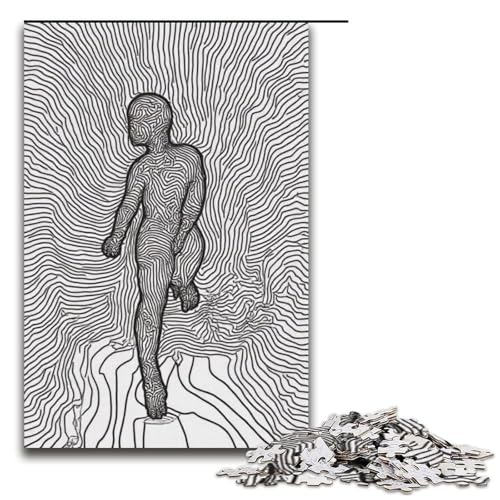 1000-teiliges Puzzle Aurora Dance Puzzle für Erwachsene Holzpuzzle anspruchsvolles Spiel 1000 Teile (75 x 50 cm) von ouynngjing