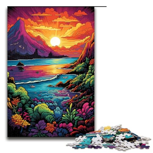 1000-teiliges Puzzle Bartolome_Island Holzpuzzle für Erwachsene und Kinder pädagogisches Spielzeug zum Stressabbau Puzzle 1000 Teile (75 x 50 cm) von ouynngjing