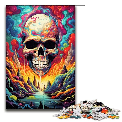 1000-teiliges Puzzle Bunte Fantasy-Monster Puzzle für Erwachsene Holzpuzzle Familienspiel 1000 Teile (75 x 50 cm) von ouynngjing