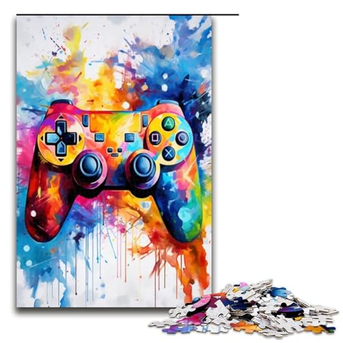 1000 teiliges Puzzle Controller Puzzle für Erwachsene Holzpuzzle anspruchsvolles Spiel 1000 Teile (75 x 50 cm) von ouynngjing