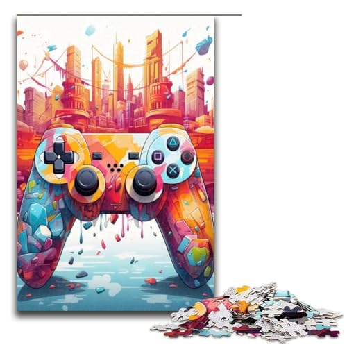 1000 teiliges Puzzle Controller Puzzle für Erwachsene Holzpuzzle anspruchsvolles Spiel 1000 Teile (75 x 50 cm) von ouynngjing