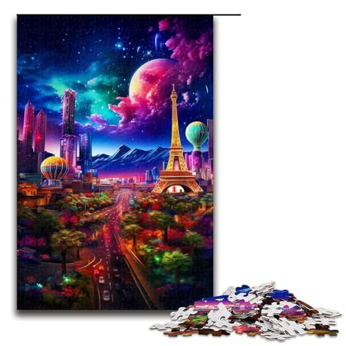 1000-teiliges Puzzle Fantasy Beach Jigsaw für Erwachsene Holzpuzzle Herausforderndes Spiel 1000 PCS von ouynngjing
