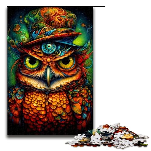 1000-teiliges Puzzle Fantasy Owl6 Puzzles Holzpuzzles Lernspiele Heimdekoration 1000 PCS von ouynngjing