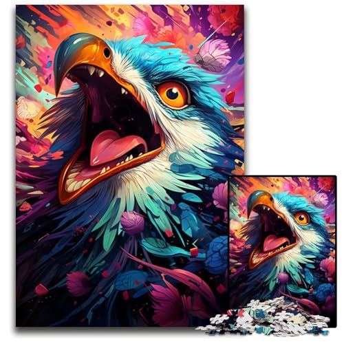 1000-teiliges Puzzle Gemälde bunter Papagei anspruchsvolle Puzzles interaktives Familienspiel DIY Heimdekoration Gehirn-Herausforderung Geschenk 1000 PCS (75x50cm) von ouynngjing