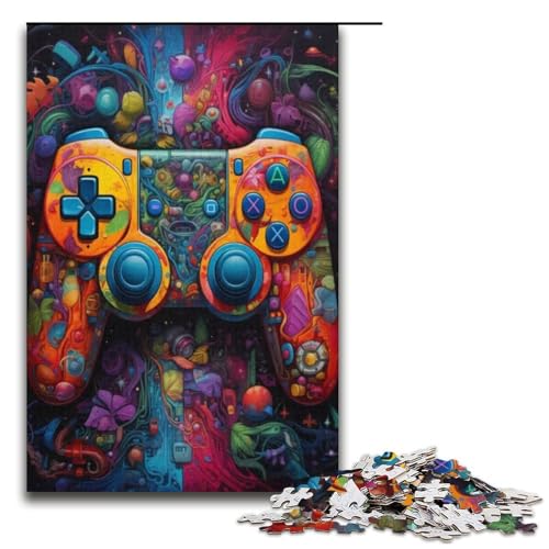 1000 teiliges Puzzle Lernspiele Gamecontroller Puzzles für Erwachsene Holzpuzzle für Familienspaß und Spieleabende 1000 Teile (38 x 26 cm) von ouynngjing
