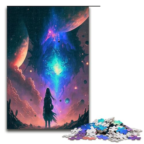 1000 teiliges Puzzle Lernspiele Magisches Universum Puzzles für Erwachsene Holzpuzzle für Familienspaß und Spieleabend 1000 Teile (75 x 50 cm) von ouynngjing
