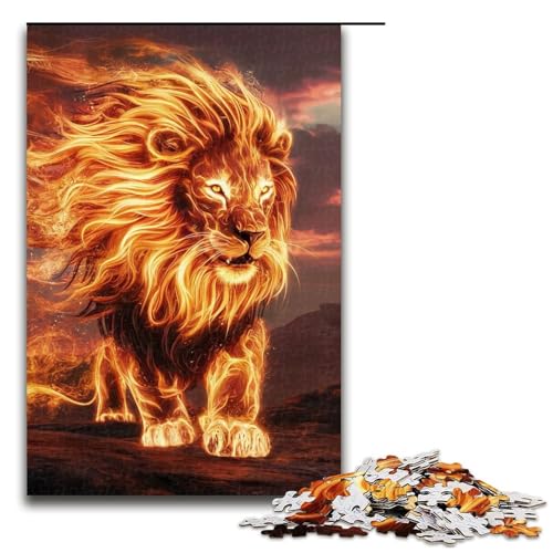 1000-teiliges Puzzle LionsJigsaw für Erwachsene und Kinder, Holzpuzzle, pädagogisches Spielzeug zum Stressabbau, Puzzle 1000 PCS von ouynngjing