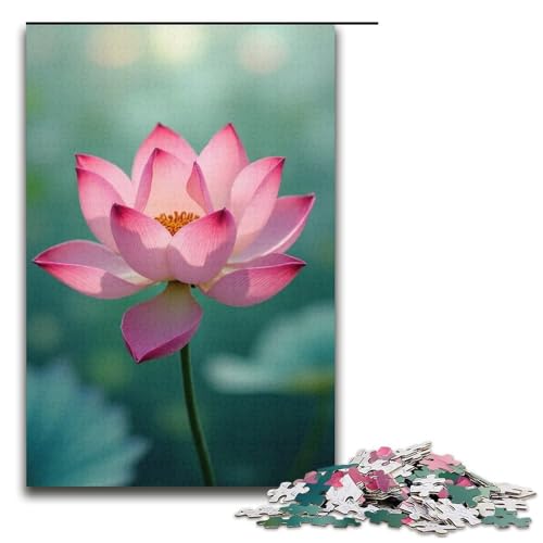 1000-teiliges Puzzle Lotuswind für Erwachsene Holzpuzzle anspruchsvolles Spiel 1000 Teile (38 x 26 cm) von ouynngjing