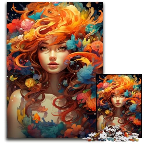 1000 teiliges Puzzle Malerei Fantasiegöttin schwierige Puzzles Entspannung und Herausforderung farbenfrohe Heimdekoration Kunst Freunde 1000 Teile (75x50cm) von ouynngjing