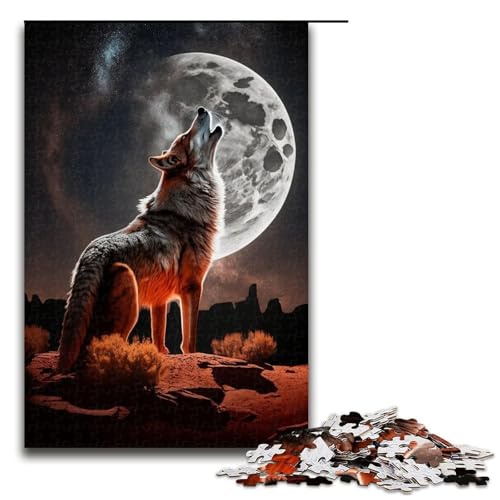 1000-teiliges Puzzle Mitternachtswolfgeheul für Erwachsene, Holzpuzzle, anspruchsvolles Spiel, 1000 Teile 1000-teiliges Puzzle Mitternachtswolfgeheul für Erwachsene, Holzpuzzle, anspruchsvolles Spiel, 1000 Teile von ouynngjing